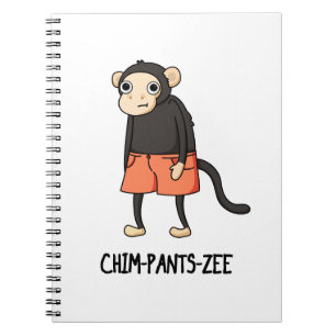 Chim-Pants-Zee Funny Chimpanzee Affenpuppe Notizblock