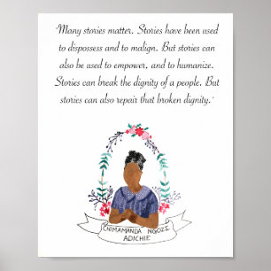 Chimamanda Ngozi Adichie   Poster