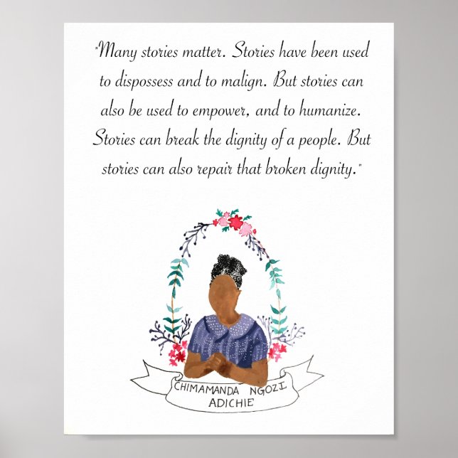 Chimamanda Ngozi Adichie   Poster (Vorne)