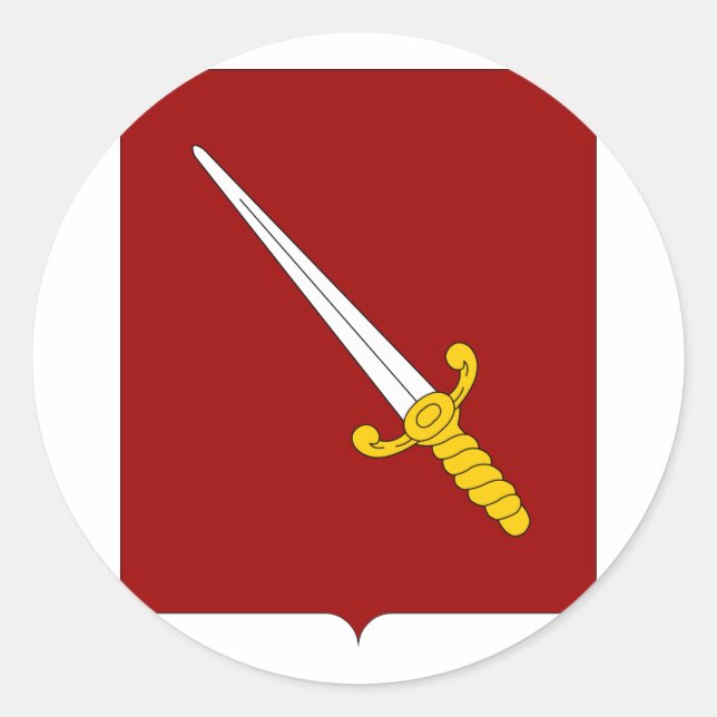 Chimay, Belgien Runder Aufkleber (Vorderseite)