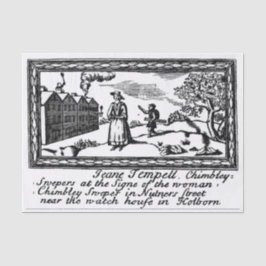 Chimeny Kehrmaschine-Geschäfts-Handels-Karte Seidenpapier