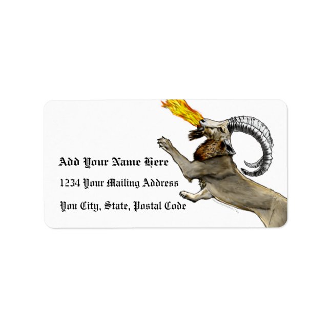 Chimera Adressaufkleber (Vorne)