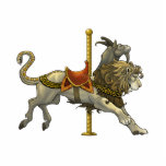 Chimera Carousel Cutout Pin/Ornament/Magnet Freistehende Fotoskulptur<br><div class="desc">Eine Schimäre von der griechischen Mythologie gezeichnet als Karussellberg mit griechischen Mustern auf seinem Sattel. Diese reizenden Geschenkartikel,  welche die Kunst von Jill Johansen kennzeichnen,  sind für Liebhaber der Fantasiegrafik perfekt!</div>