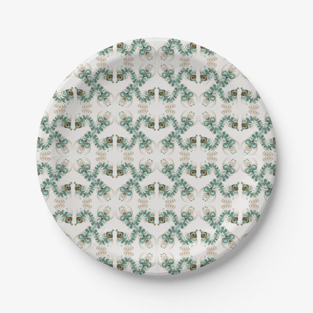 Chimera - Peacock Seepferd 7" Paper Tellers Pappteller (Vorderseite)
