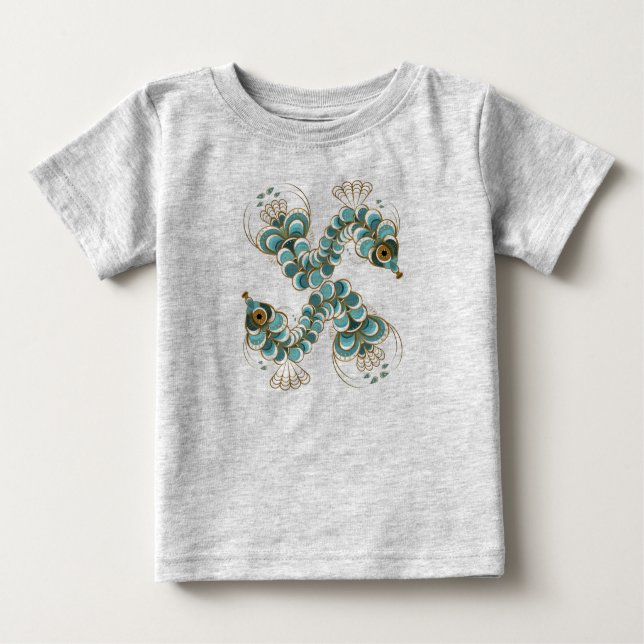 Chimera - Peacock Seepferd Baby T - Shirt (Vorderseite)