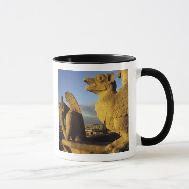 Chimera, re Dame Cathedral, Paris, Frankreich Tasse (Rechts)