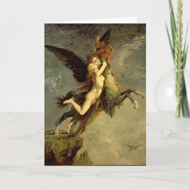 Chimera von Gustave Moreau Karte (Vorderseite)