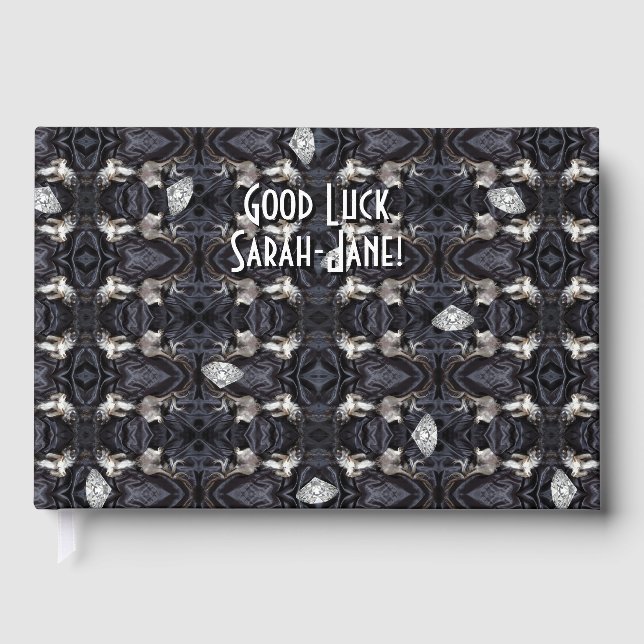 Chimigos - Chihuahuas and Diamonds Art Deco Party Gästebuch (Vorderseite)