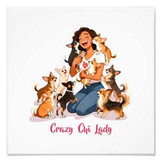 Chimigos - Crazy Chi Lady - Chihuahua  Fotodruck