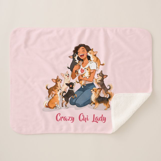 Chimigos - Crazy Chi Lady - Chihuahua  Sherpadecke (Vorderseite (Horizontal))