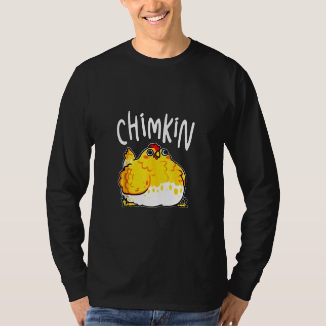Chimkin Funny Fat Hühnchen Derpie Fett Hühnchen T-Shirt (Vorderseite)