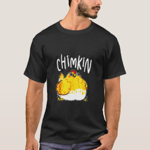 Chimkin Funny Fat Hühnchen Derpie Fett Hühnchen T-Shirt