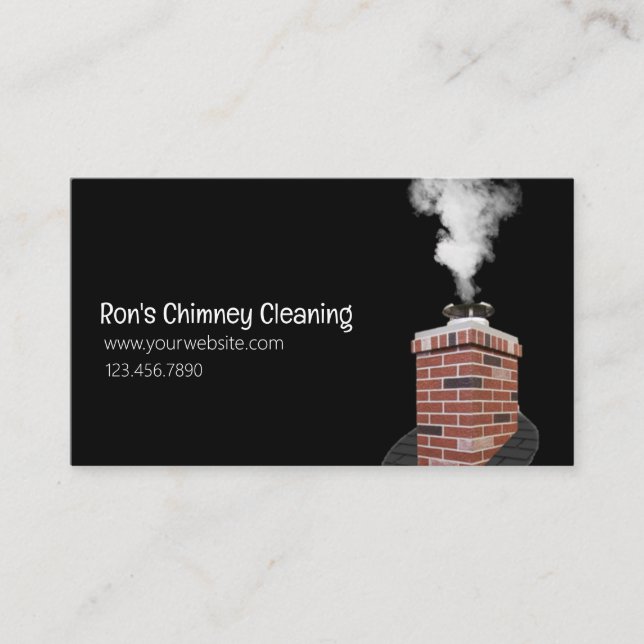 Chimney Cleaning Visitenkarte (Vorderseite)