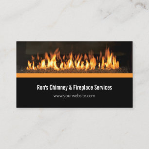 Chimney & Fireplace Services Reparatur Business Ca Visitenkarte