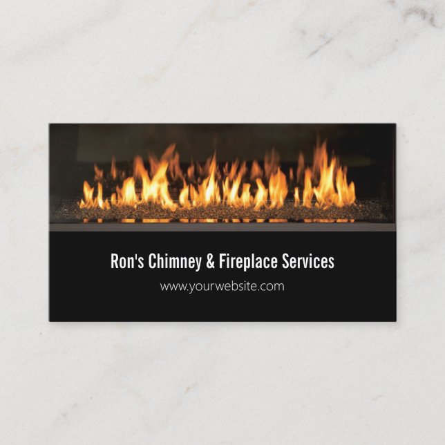 Chimney & Fireplace Services Reparatur-Visitenkart Visitenkarte (Vorderseite)