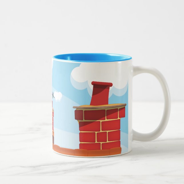 Chimney Pots Zweifarbige Tasse (Rechts)