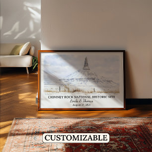 Chimney Rock National Historic Site Nebraska Poster