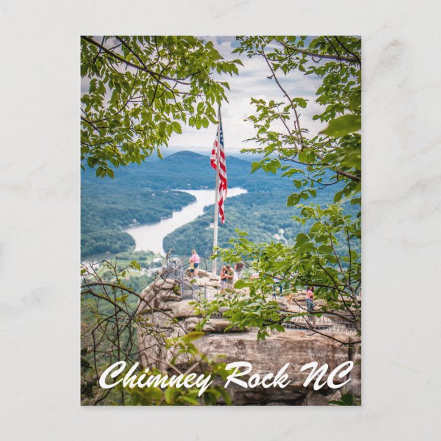 Chimney Rock NC Postkarte (Vorderseite)