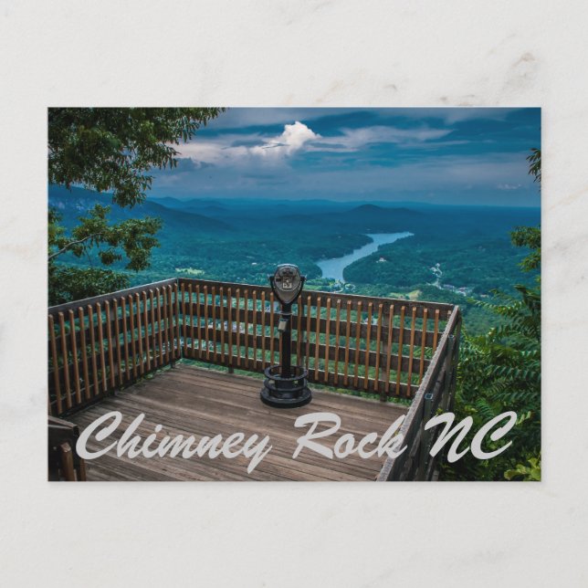 Chimney Rock NC Postkarte (Vorderseite)