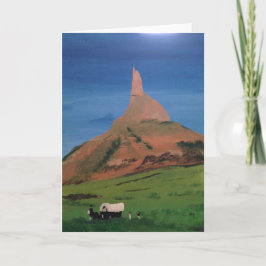 Chimney Rock Nebraska Blank Grußkarte Karte