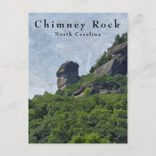 Chimney Rock North Carolina - Berg Postcard Postkarte