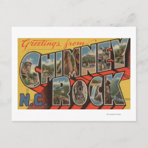 Chimney Rock, North Carolina Postkarte