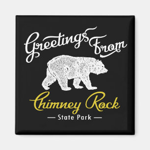 Chimney Rock Staat Park Bear Magnet