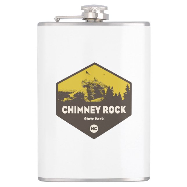 Chimney Rock Staat Park, North Carolina Flachmann (Vorderseite)