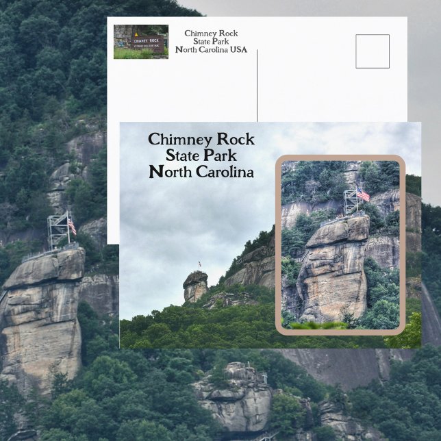 Chimney Rock Staat Park North Carolina Foto Postkarte (Von Creator hochgeladen)