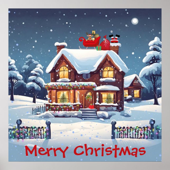 Chimney Santa Poster (Vorne)