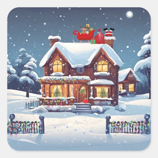 Chimney Santa Stickers (Vorderseite)