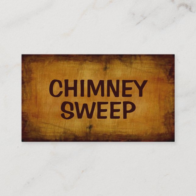 Chimney Sweep Antiquitätenkarte Visitenkarte (Vorderseite)