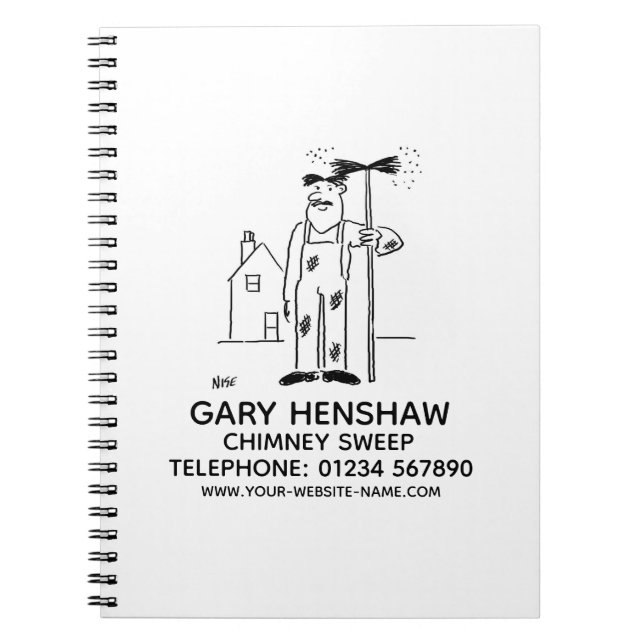 Chimney Sweep-Notebook Notizblock (Vorderseite)