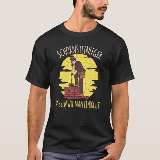 Chimney Sweep weiß, wie Sie Einlocht Sprichwort T-Shirt (Vorderseite)