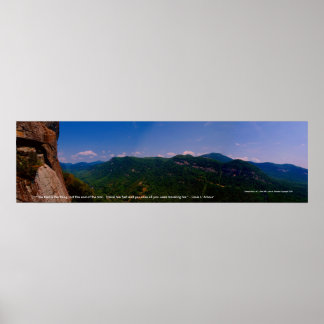 chimneyrock pano links, "Der Weg ist das Ding,.. Poster