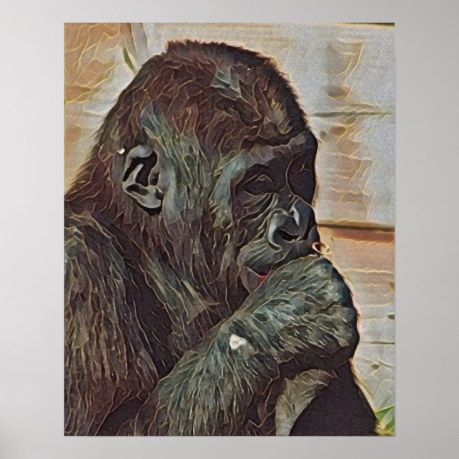 CHIMP ART POSTER (Vorne)
