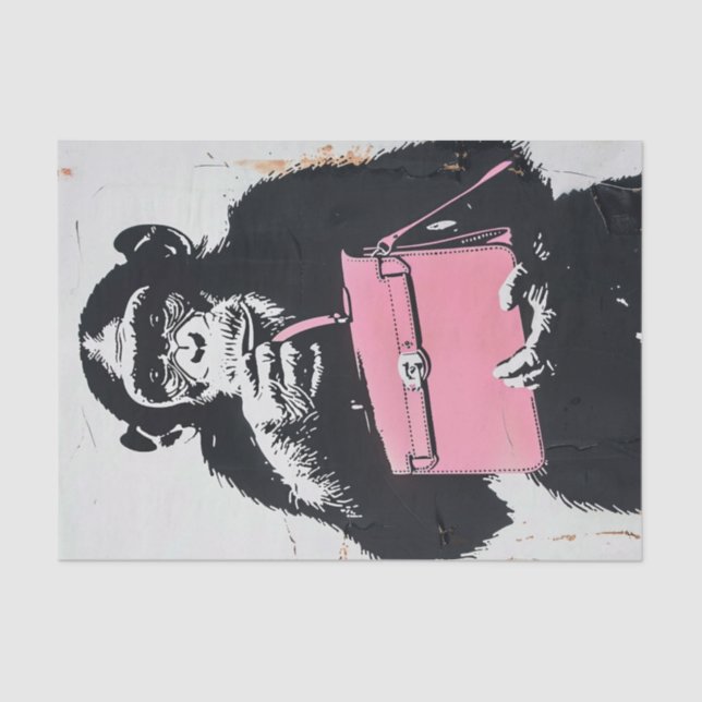Chimp Business2 Seidenpapier (Vorderseite)