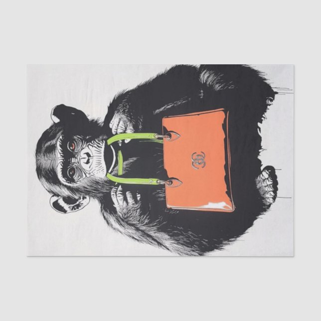 Chimp Business4 Seidenpapier (Vorderseite)