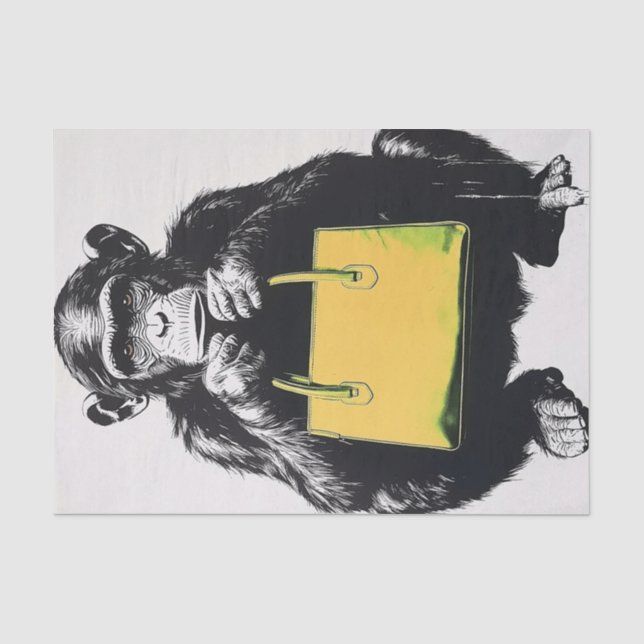 Chimp Business5 Seidenpapier (Vorderseite)