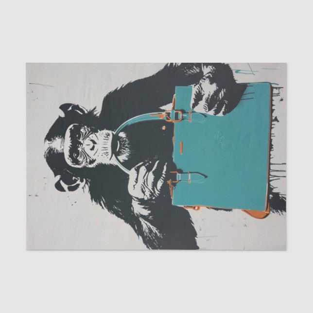 Chimp Business7 Seidenpapier (Vorderseite)
