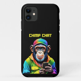 Chimp Chat-Schimpanse mit Telefon- Case-Mate iPhone Hülle