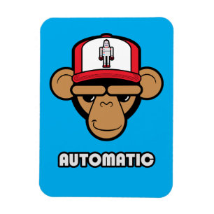 Chimp-Roboterhutmagnet Magnet