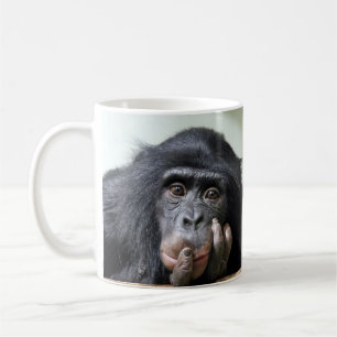 Chimp Schimpanse MONKEY Gesichtsbecher mit Tasse