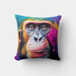 Chimpanzee Ape Animal Discovery Adventure Nature Kissen