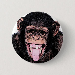 Chimpanzee Button