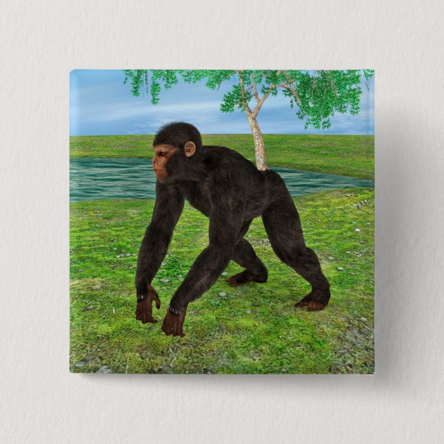 Chimpanzee Button (Vorderseite)