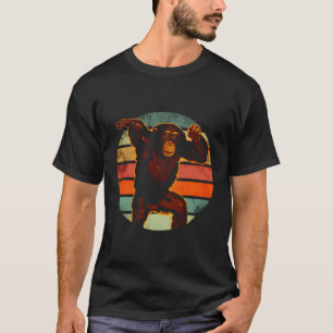 Chimpanzee Chimp Bonobo Ape Primat Affe Tier T-Shirt