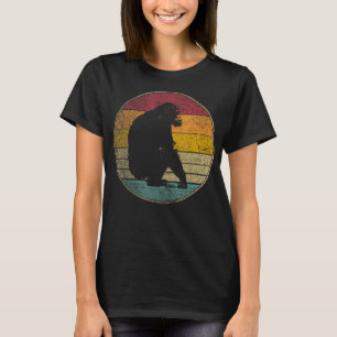 Chimpanzee Chimp Vintag Funny Retro Style 70er 80e T-Shirt