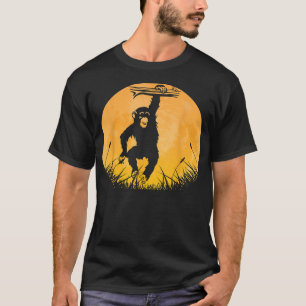 Chimpanzee Easy Halloween Outfit Monkey Moon Costu T-Shirt
