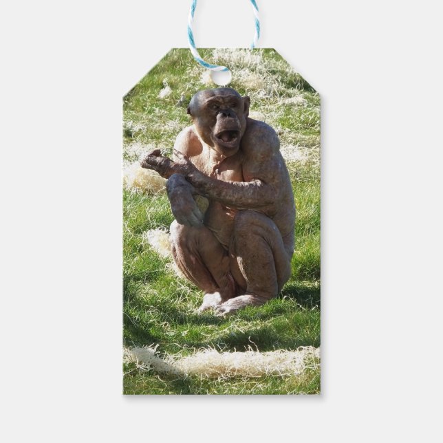 CHIMPANZEE GESCHENKANHÄNGER (Vorderseite)